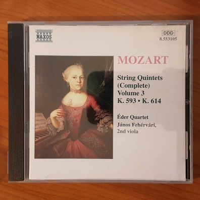 EDER Quartet mozart string quintets vol. 3 NM/EX (CD Album, Klassik, Naxos)