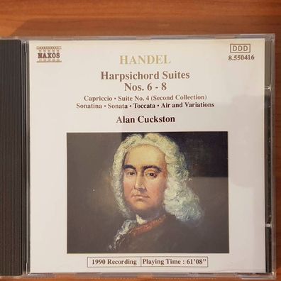 ALAN Cuckston handel harpsichord suites 6-8 EX/EX (CD Album, Klassik, Naxos)