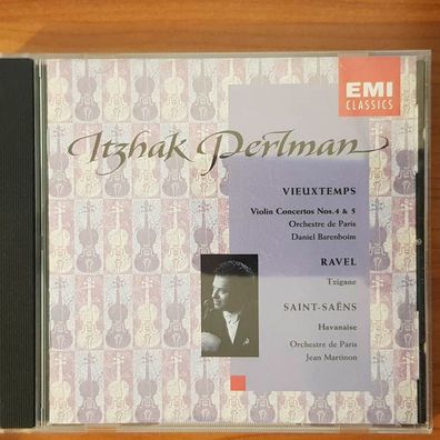 ISZHAK Perlman vieuxtemps ravel saint-saens VG+/EX (CD Album, Klassik)