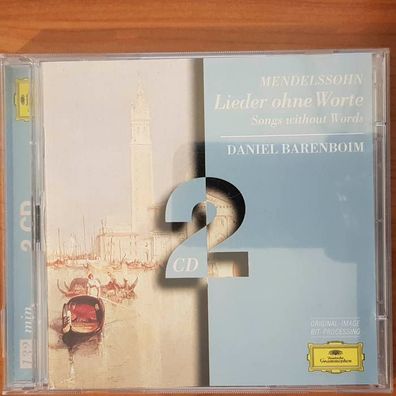 DANIEL Barenboim mendelssohn lieder ohne worte EX/EX (2CD, Klassik, DG)