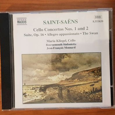 MARIA Kliegel saint-saens cello concertos nos 1 and 2 EX/EX (CD Album, Klassik)