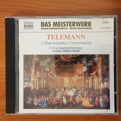 KÖLNER Kammerorchester telemann 3 darmstädter ouvertüren EX/EX (CD Album)