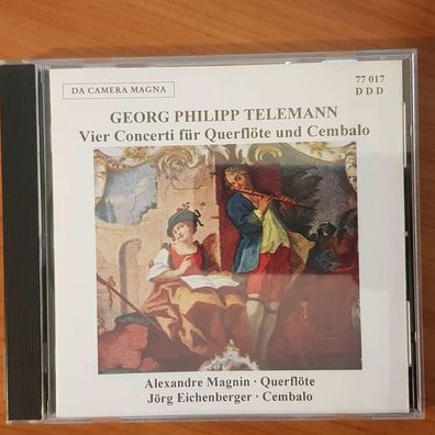 Alexandre MAGNIN telemann vier concerti für querflöte cembalo EX/EX (CD Album)
