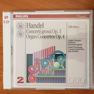 Leppard / Schröder handel concerti grossi op 3, organ concerto op 4 FULL NM/EX