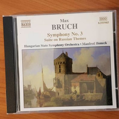 Manfred HONECK max bruch symphony no 3 NM/EX (CD Album, Klassik, Naxos)