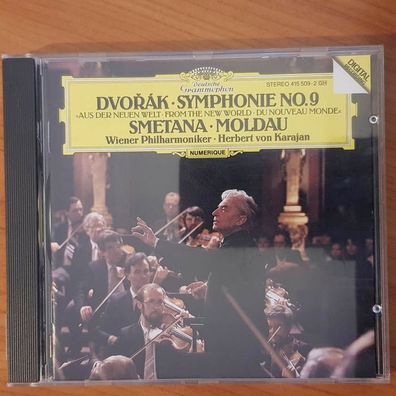 Herbert VON Karajan dvorak symphony 9 FULL SILVER PDO FRANCE EX/VG+ (CD Album)