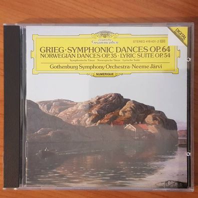 NEEME JÄRVI grieg symphonic dances op 64 FULL SILVER Polygram WGER VG+/VG