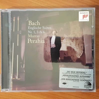 MURRAY Perahia bach englische suiten 1, 3 & 6 EX/EX (CD Album, Klassik)
