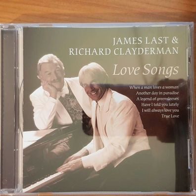 JAMES LAST & Richard Clayderman love songs EX/EX (CD Album, Klassik, Disky)