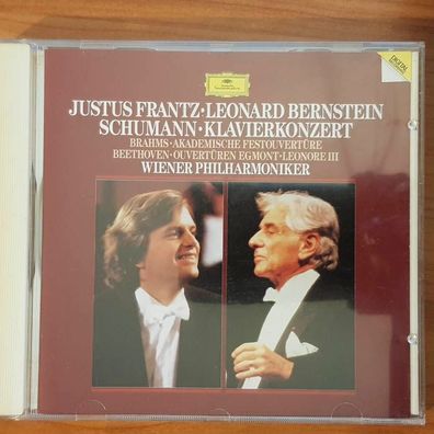 JUSTUS FRANTZ schumann klavierkonzert FULL SILVER PDO WGER VG+/EX (CD Album)
