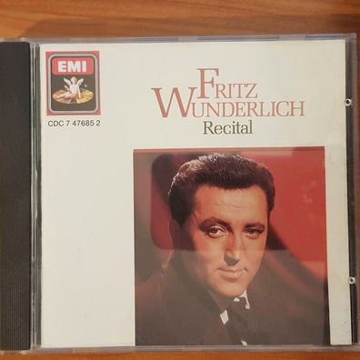 FRITZ Wunderlich recital FULL SILVER PDO Hannover WGER EX/EX (CD Album, Klassik)