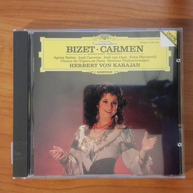 Herbert VON Karajan bizet carmen highlights FULL SILVER Germany EX/VG