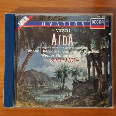 Karajan verdi aida highlights PDO WGER VG+/EX (CD Album, Klassik, Decca)