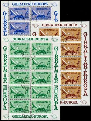 Gibraltar Nr 392KB-394KB zentrisch gestempelt S00C006