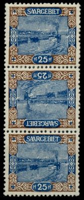 Saargebiet LANDS. BILD Nr 56A Kdr III+IV postfrisch 3ER X6D114E