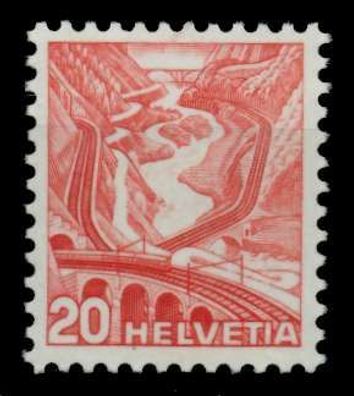 Schweiz DS Landschaften 1934 48 Nr 301yI postfrisch X73C82A