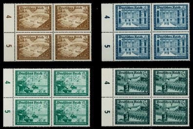 3. REICH 1939 Nr 702-713 postfrisch Viererblock X77D55A