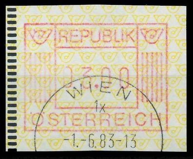 Österreich Automatenmarken Nr ATM 1-3S gestempelt S560682