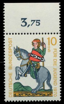 BRD 1970 Nr 612 postfrisch ORA X7F3546