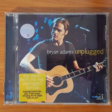 BRYAN ADAMS unplugged PMDC USA VG+/EX (CD Album, Pop, A&M)