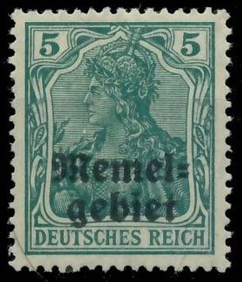 MEMEL 1920 Germania Nr 1c ungebraucht gepr. X472F0A