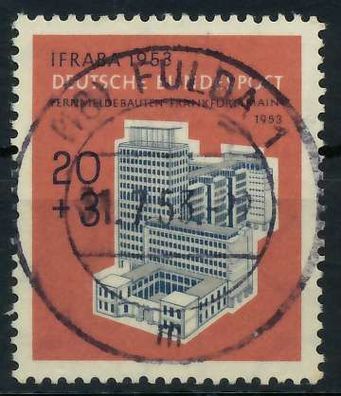 BRD BUND 1953 Nr 172 zentrisch gestempelt X69B7B6