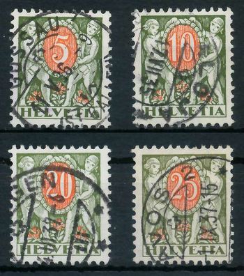 Schweiz Portomarken 1924-1937 Nr 42z-46z ZENTR- X6B6272