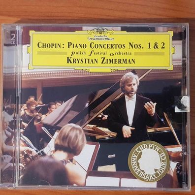 Krystian Zimerman chopin piano concerto 1 & 2 FULL SILVER UML Germany EX/VG