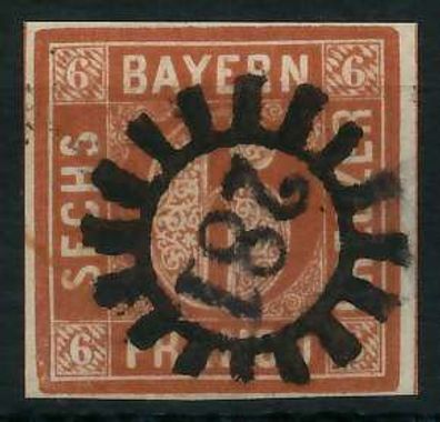BAYERN Mühlradstempel AUF Nr 4II gMR 281 ZENTR- X6D3E6A