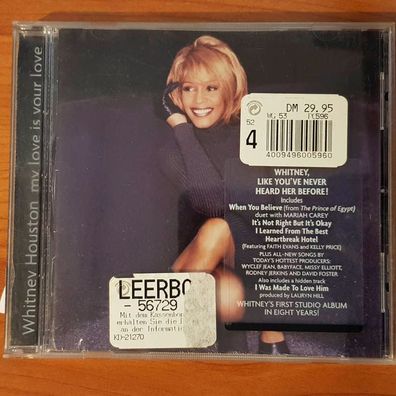 Whitney Houston my love is your love NM/EX (CD Album, Pop, Arista)