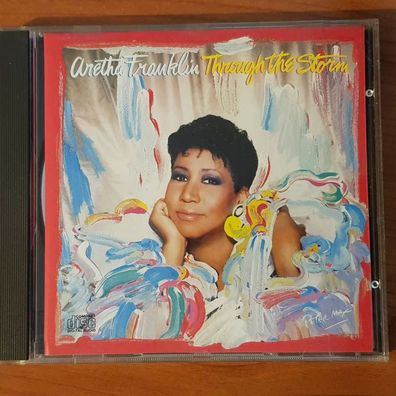 ARETHA Franklin through the storm FULL SILVER PDO WGER EX/VG+ (CD Album, Pop)