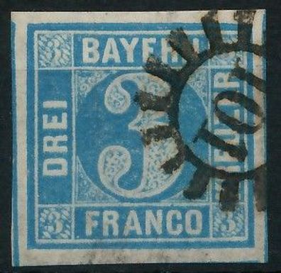 BAYERN Mühlradstempel AUF Nr 2II gMR 101 ZENTR- X6DE186