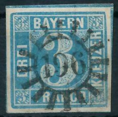 BAYERN Mühlradstempel AUF Nr 2II gMR 196 ZENTR- X6DE296