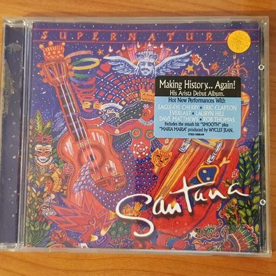 Santana supernatural VG+/EX (CD Album, Pop, Arista)