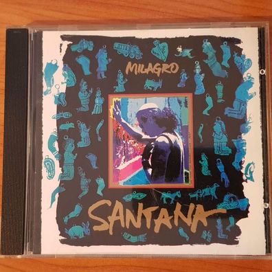 Santana milagro FULL SILVER Germany VG+/EX (CD Album, Pop, Polydor)