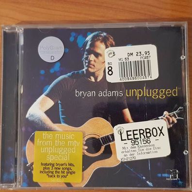 BRYAN ADAMS unplugged VG+/EX (CD Album, Pop, A&M)