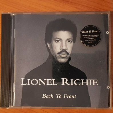 LIONEL RICHIE back to front FULL SILVER Germany VG+/VG+ (CD Album, Pop, Motown)