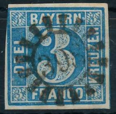BAYERN Mühlradstempel AUF Nr 2II gMR 398 ZENTR- X6E7EEA