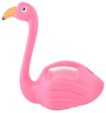 Esschert Design Flamingo Gießkanne rosa Blumen Garten 1,5 Liter aus Kunststoff