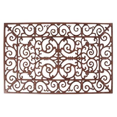 Esschert Design Fußmatte Fußabtreter groß Antik eckig Gusseisen Landhausstil