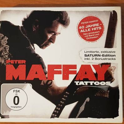 PETER MAFFAY tattoos OC SLIP VG+/VG+ (CD+DVD, Pop, Sony)