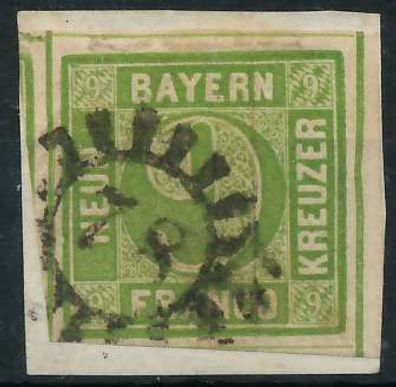 BAYERN Mühlradstempel AUF Nr 5III gMR 78 ZENTR X6FA8A6