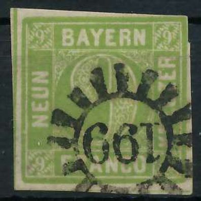 BAYERN Mühlradstempel AUF Nr 5III gMR 199 ZENTR X6FA8B6