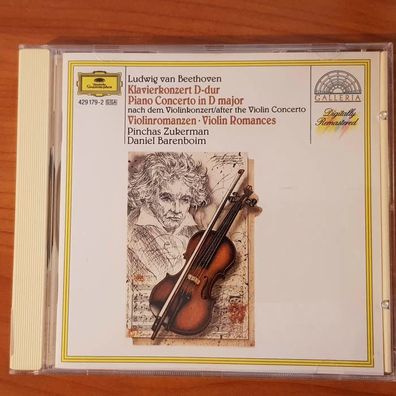 Zukerman / Barenboim beethoven klavierkonzert FULL SILVER Germany EX/EX