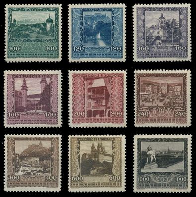 Österreich 1923 Nr 433-441 postfrisch ungebraucht X6FAD56