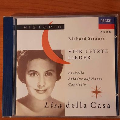 LISA DELLA CASA strauss vier letzte lieder FULL SILVER WGER VG+/EX (CD Album)