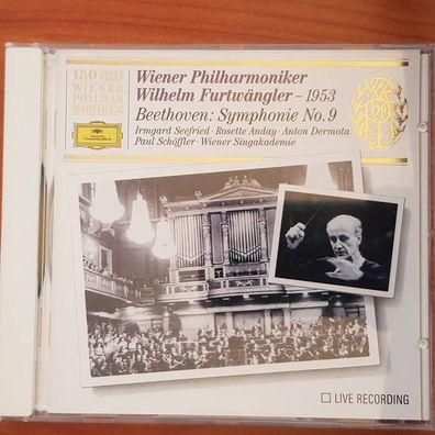 Wilhelm Furtwängler beethoven symphonie no. 9 FULL SILVER EX/EX (CD Album)