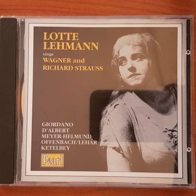 LOTTE Lehmann sings wagner and strauss VG/EX (CD Album, Klassik, Pearl)