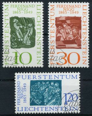 Liechtenstein 1965 Nr 455-457 gestempelt SB57F4A