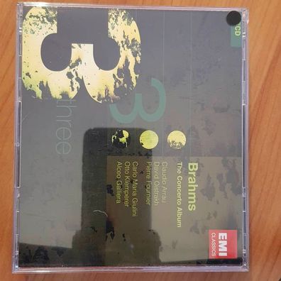 ARRAU Oistrakh Fournier brahms the concerto album EX/EX (3CD, Klassik)